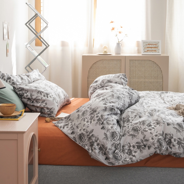 91家纺网 家纺一手货源 找家纺 怡家居 2021新款全棉田园四件套 旧梦