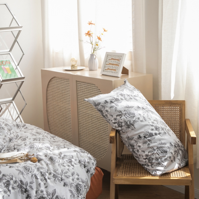 91家纺网 家纺一手货源 找家纺 怡家居 2021新款全棉田园四件套 旧梦