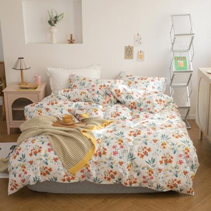 怡家居 2021新款全棉田园四件套 洵美