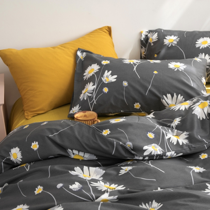 91家纺网 家纺一手货源 找家纺 怡家居 2021新款全棉田园四件套 长夏