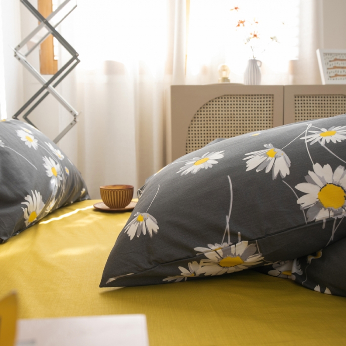 91家纺网 家纺一手货源 找家纺 怡家居 2021新款全棉田园四件套 长夏