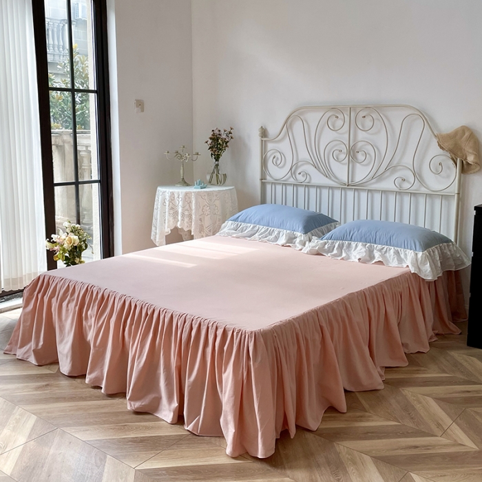 91家纺网 家纺一手货源 找家纺 （总）洋铭区 2021新款法式清新水洗棉四件套