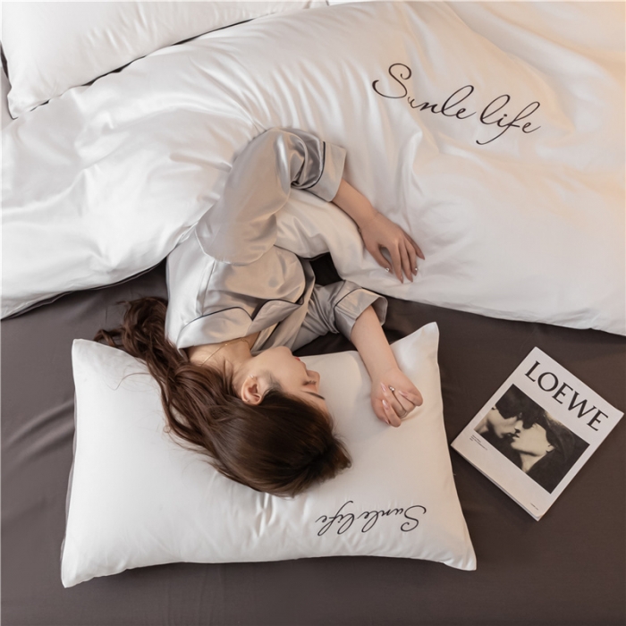 91家纺网 家纺一手货源 找家纺 古吉梦 2024新款水洗棉-S双拼单品枕套 本白