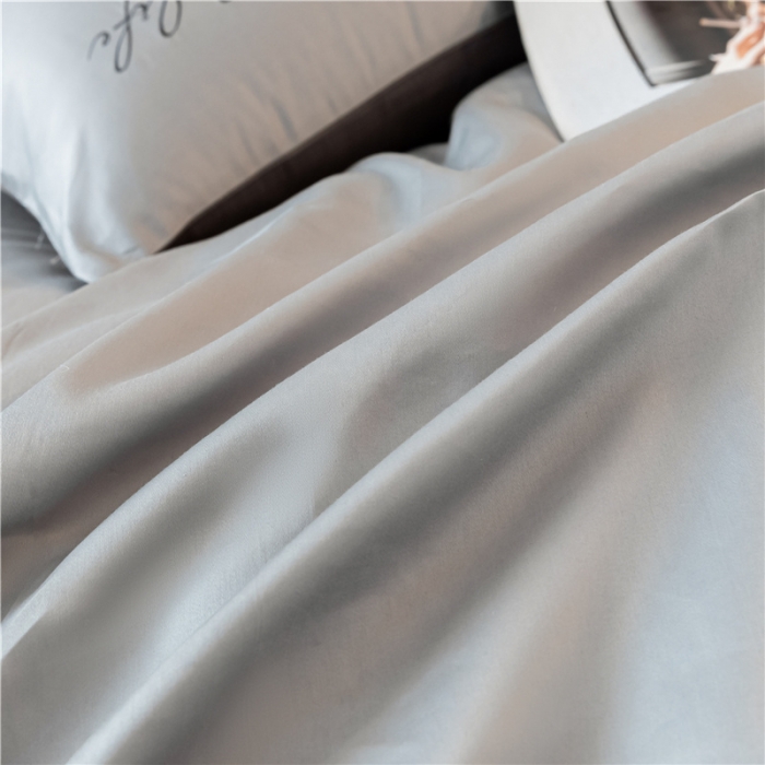 91家纺网 家纺一手货源 找家纺 古吉梦 2024新款水洗棉-S双拼单品枕套 浅灰