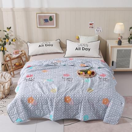 好欣怡家纺 2024新款海藻棉夏被夏凉被 花意浓浓