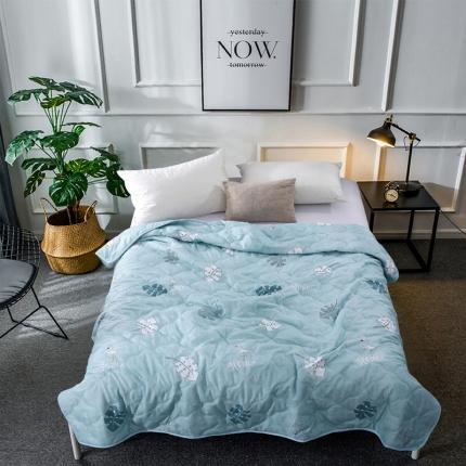 好欣怡家纺 2024新款海藻棉夏被夏凉被 树叶