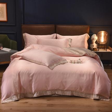 91家纺网 家纺一手货源 找家纺 总-狂想家 2025新款水洗真丝刺绣四件套唯爱 高级白