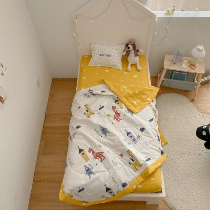 91家纺网 家纺一手货源 找家纺 莱福仕家坊 2021新款纯棉A类卡通夏被-小床 守卫城堡