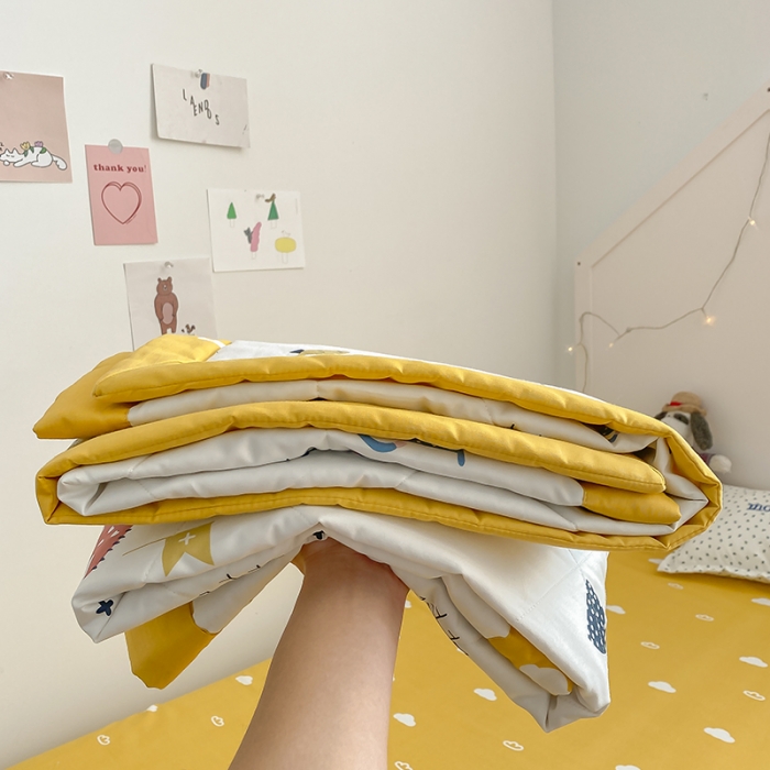 91家纺网 家纺一手货源 找家纺 莱福仕家坊 2021新款纯棉A类卡通夏被-小床 守卫城堡