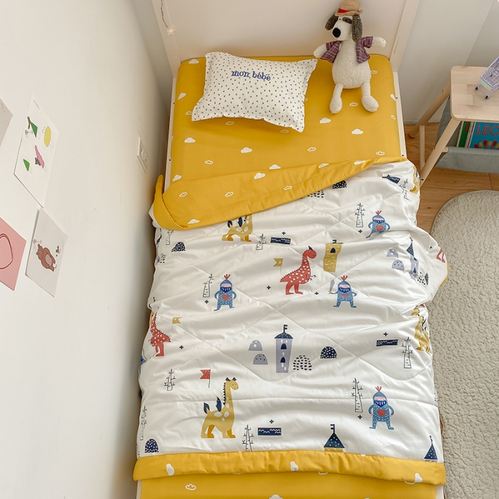 91家纺网 家纺一手货源 找家纺 莱福仕家坊 2021新款纯棉A类卡通夏被-小床 守卫城堡