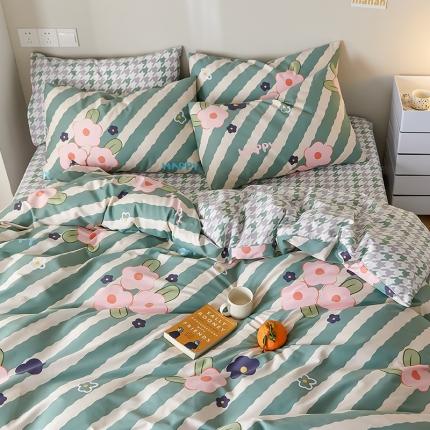 91家纺网 家纺一手货源 找家纺 （总）仟网汇 2021新款春夏全棉四件套