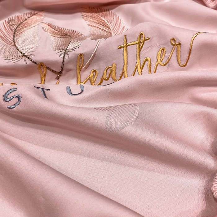 91家纺网 家纺一手货源 找家纺 （总）2025品乐100支长绒棉提花刺绣四件套全棉贡缎直播