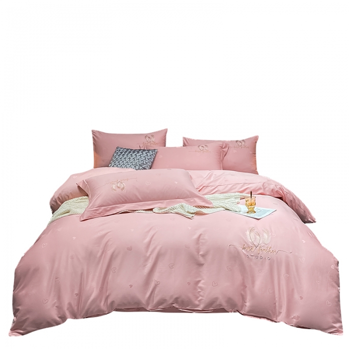 91家纺网 家纺一手货源 找家纺 （总）2025品乐100支长绒棉提花刺绣四件套全棉贡缎直播