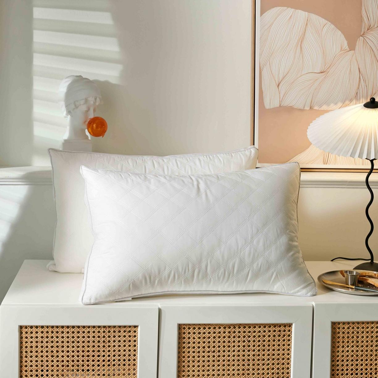 91家纺网 家纺一手货源 找家纺 赛格时代家居 枕头全棉立体绗缝酒店枕芯