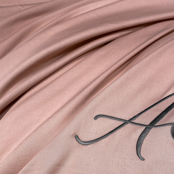 91家纺网 家纺一手货源 找家纺 ab家纺 2021新款40s全棉四件套-利欧 浅豆沙