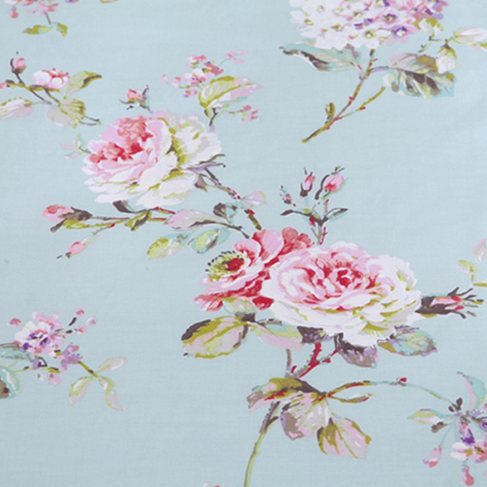 91家纺网 家纺一手货源 找家纺 星期三 2021新款花卉系列全棉13372四件套（加老板微信有会员价） 初妆花蕊蓝