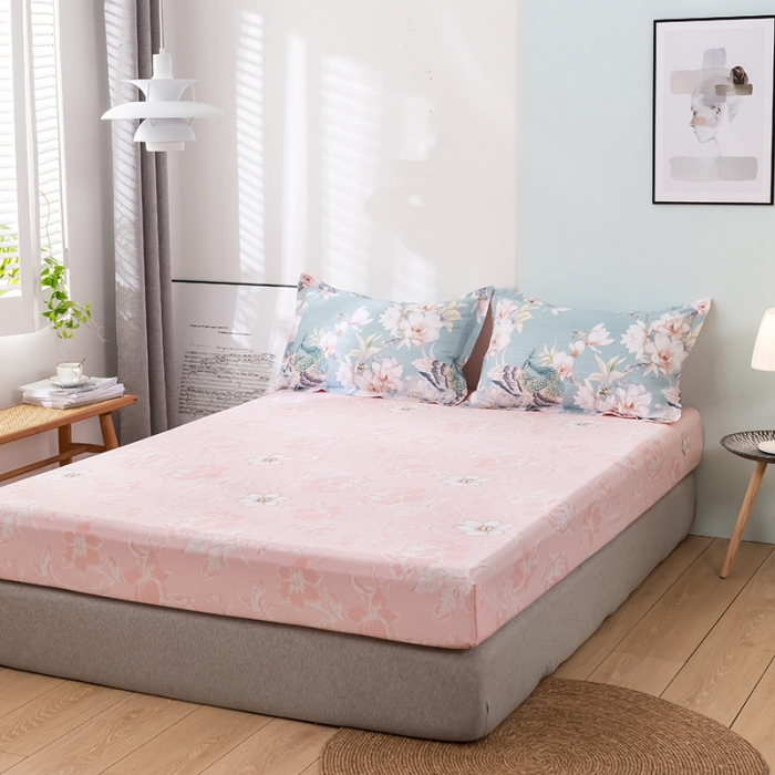 91家纺网 家纺一手货源 找家纺 星期三 2021新款花卉系列全棉13372四件套（加老板微信有会员价） 飞花似梦