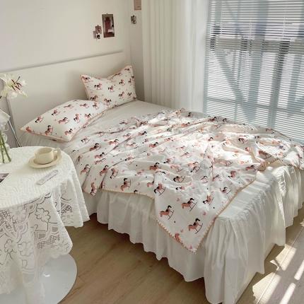 91家纺网 家纺一手货源 找家纺 （总）洋铭区 2021新款双层纱夏被