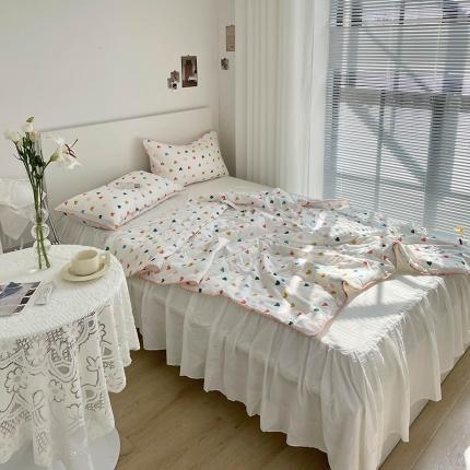 洋铭区 2021新款双层纱夏被 甜心宝贝