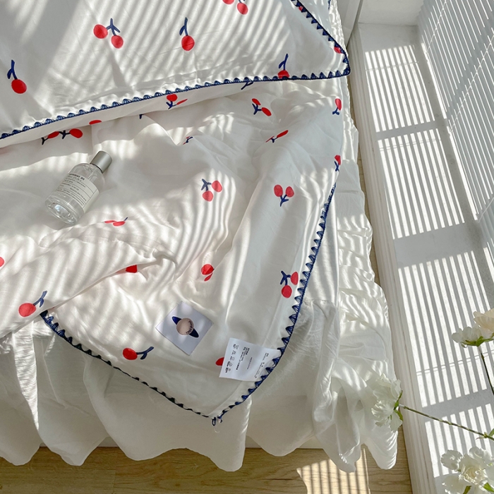 91家纺网 家纺一手货源 找家纺 洋铭区 2021新款双层纱夏被 氧气维c