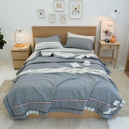 91家纺网 家纺一手货源 找家纺 （总）全季 2021新款无印款全棉印花色织棉花夏被