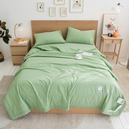 91家纺网 家纺一手货源 找家纺 （总）全季 2021新款无印款全棉纯色色织棉花夏被