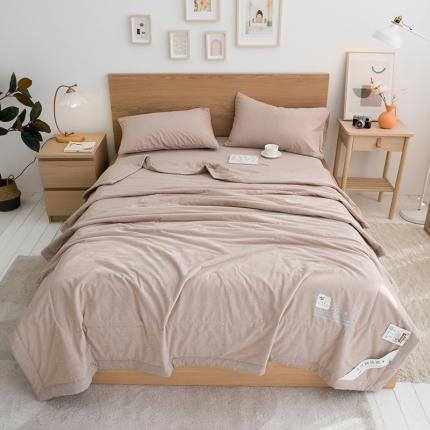 91家纺网 家纺一手货源 找家纺 （总）全季 2021新款无印款全棉纯色色织棉花夏被