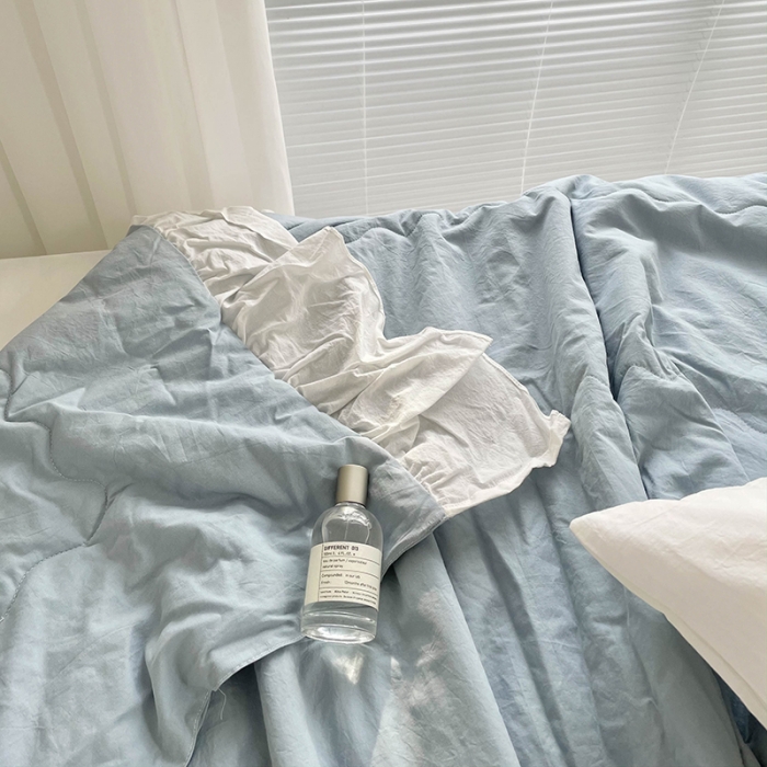 91家纺网 家纺一手货源 找家纺 洋铭区 2021新款甜蜜水洗棉夏被 蜜兰