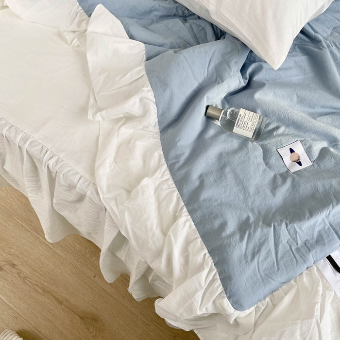 91家纺网 家纺一手货源 找家纺 洋铭区 2021新款甜蜜水洗棉夏被 蜜兰