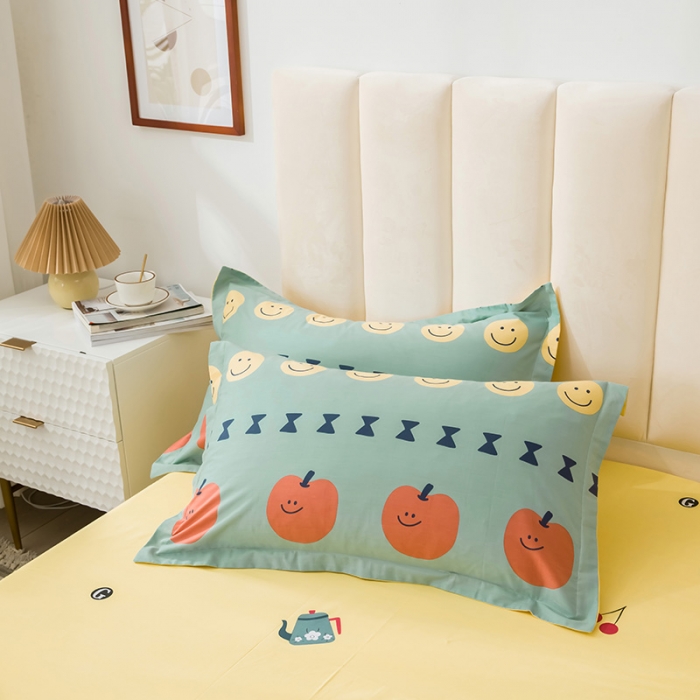 91家纺网 家纺一手货源 找家纺 星期三 2021新款卡通系列全棉13372四件套（加老板微信有会员价） 笑颜