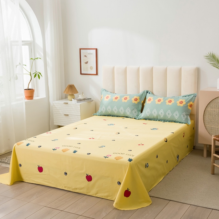 91家纺网 家纺一手货源 找家纺 星期三 2021新款卡通系列全棉13372四件套（加老板微信有会员价） 笑颜