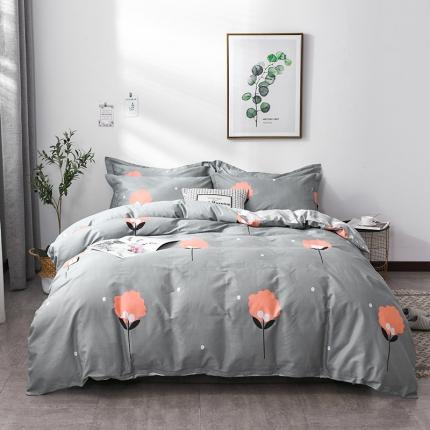 星期三 2021新款卡通系列全棉13372四件套（加老板微信有会员价） 幸运叶-兰