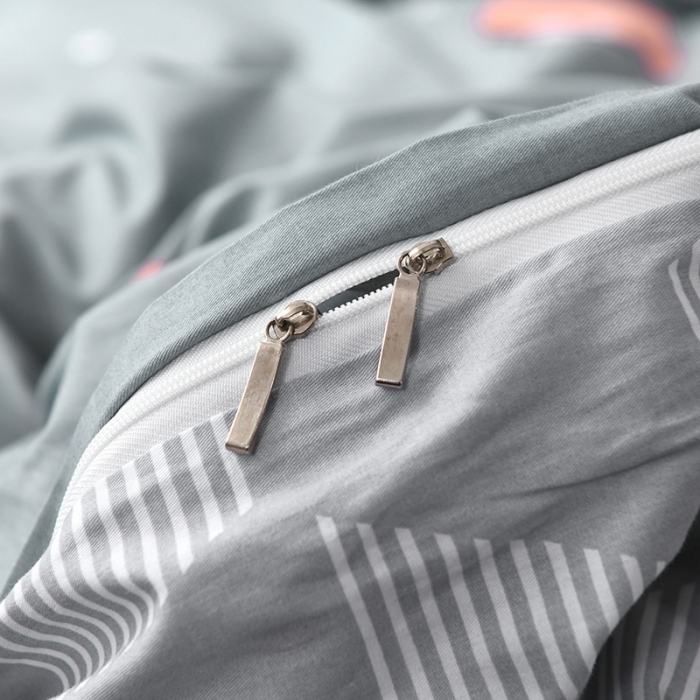 91家纺网 家纺一手货源 找家纺 星期三 2021新款卡通系列全棉13372四件套（加老板微信有会员价） 幸运叶-兰