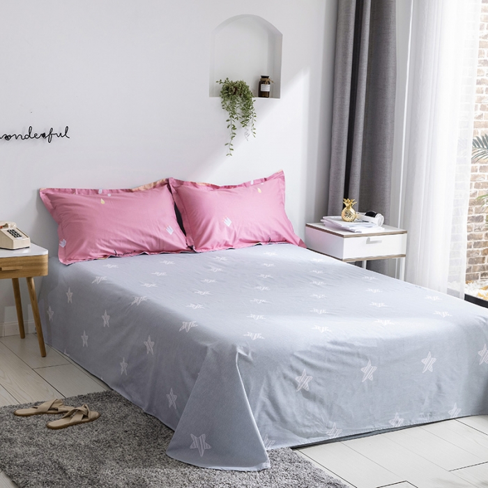 91家纺网 家纺一手货源 找家纺 星期三 2021新款卡通系列全棉13372四件套（加老板微信有会员价） 依云-粉