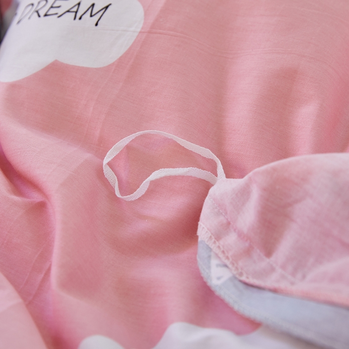 91家纺网 家纺一手货源 找家纺 星期三 2021新款卡通系列全棉13372四件套（加老板微信有会员价） 云朵心间