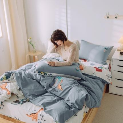 91家纺网 家纺一手货源 找家纺 （总）雅居纺 2022新款全棉水洗棉绣花四件套