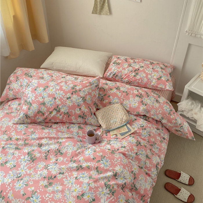 91家纺网 家纺一手货源 找家纺 棉眠 2021新款全棉13070四件套 满山花海