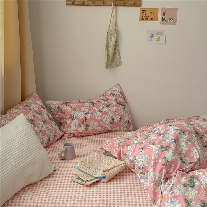 91家纺网 家纺一手货源 找家纺 棉眠 2021新款全棉13070四件套 满山花海