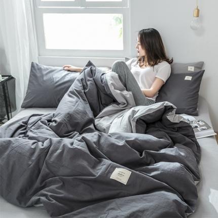 91家纺网 家纺一手货源 找家纺 （总）雅居纺 2022新款全棉水洗棉四件套