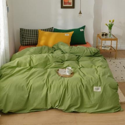 91家纺网 家纺一手货源 找家纺 （总）雅居纺 2022新款全棉混搭水洗棉四件套