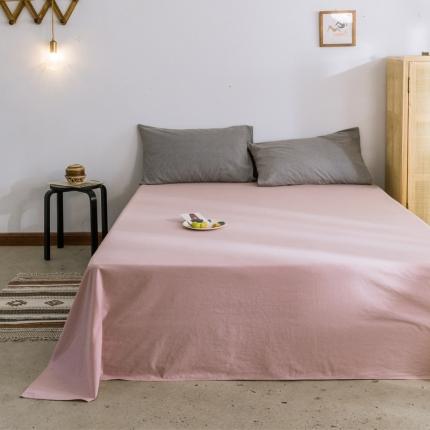 雅居纺 2022新款全棉水洗棉单床单 绅士红