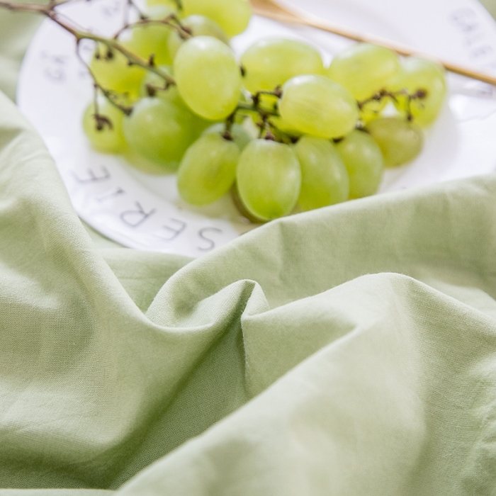 91家纺网 家纺一手货源 找家纺 雅居纺 2022新款全棉水洗棉四件套 果绿+绅士黄