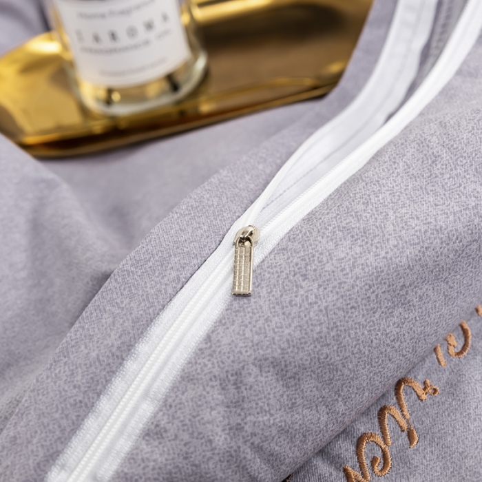 91家纺网 家纺一手货源 找家纺 U品汇 60s贡缎长绒棉刺绣全棉肌理纹绣花四件套麦穗-丁香紫