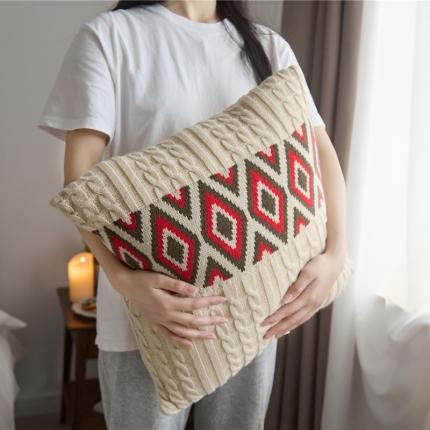 91家纺网 家纺一手货源 找家纺 暖绵绵 新品上架针织靠枕套抱枕套靠垫套 温迪