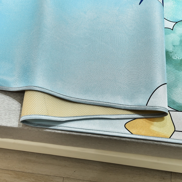 91家纺网 家纺一手货源 找家纺 同田2021新款水洗冰丝数码印花凉席三件套 飞天小魔女