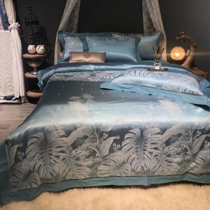 91家纺网 家纺一手货源 找家纺 （总）玖玖爱 2021新款天丝棉提花镂空四件套