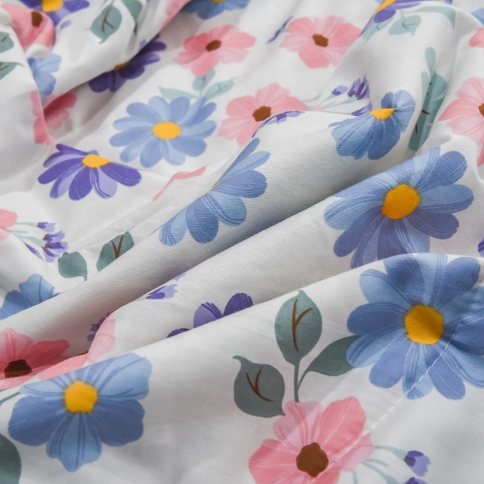 91家纺网 家纺一手货源 找家纺 仟网汇 2021新款全棉夏被四件套 春暖花开