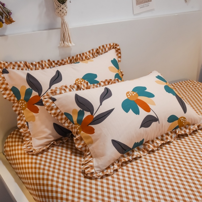 91家纺网 家纺一手货源 找家纺 仟网汇 2021新款全棉夏被四件套 等风来-黄