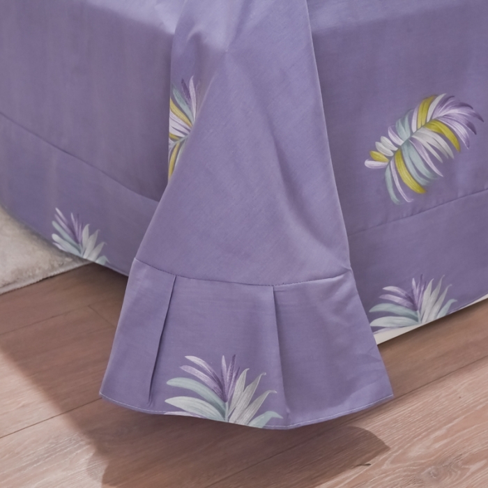 91家纺网 家纺一手货源 找家纺 仟网汇 2021新款全棉夏被四件套 风信草