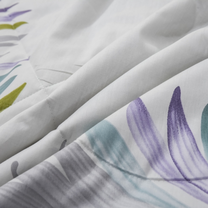 91家纺网 家纺一手货源 找家纺 仟网汇 2021新款全棉夏被四件套 风信草